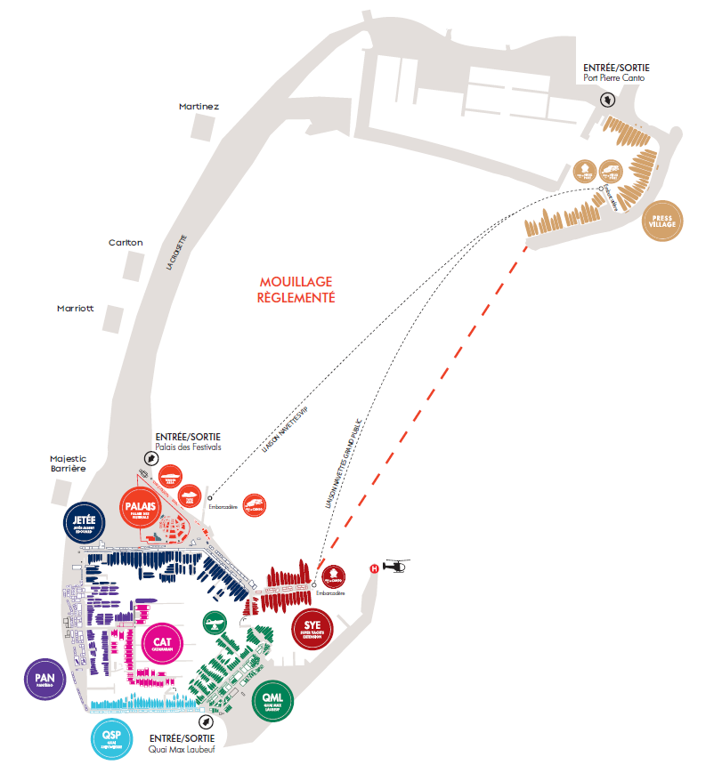 Yachting Festival Cannes Map