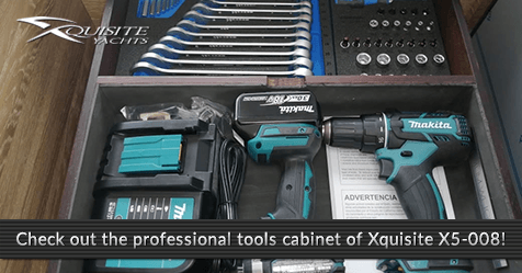 Check out the new professional tools cabinet installed on the brand new Xquisite X5-008!