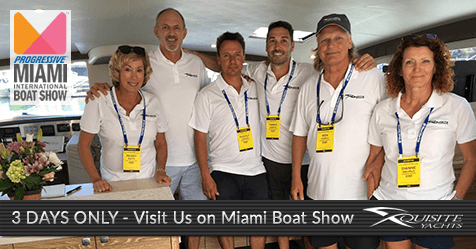 Rough Day? Come unwind, visit our crew and the award-winner X5 Sail on Miami Boat Show!