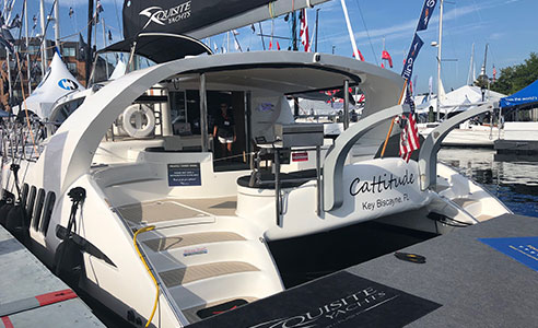 X5 Sail 'The boat of the year' live at 'DOCK B' of 2018 Annapolis boat show