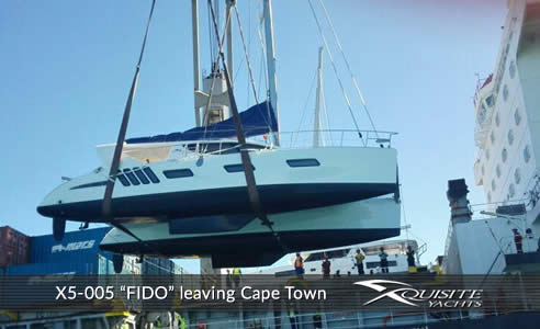 X5-005 ‘FIDO’ leaving Cape Town