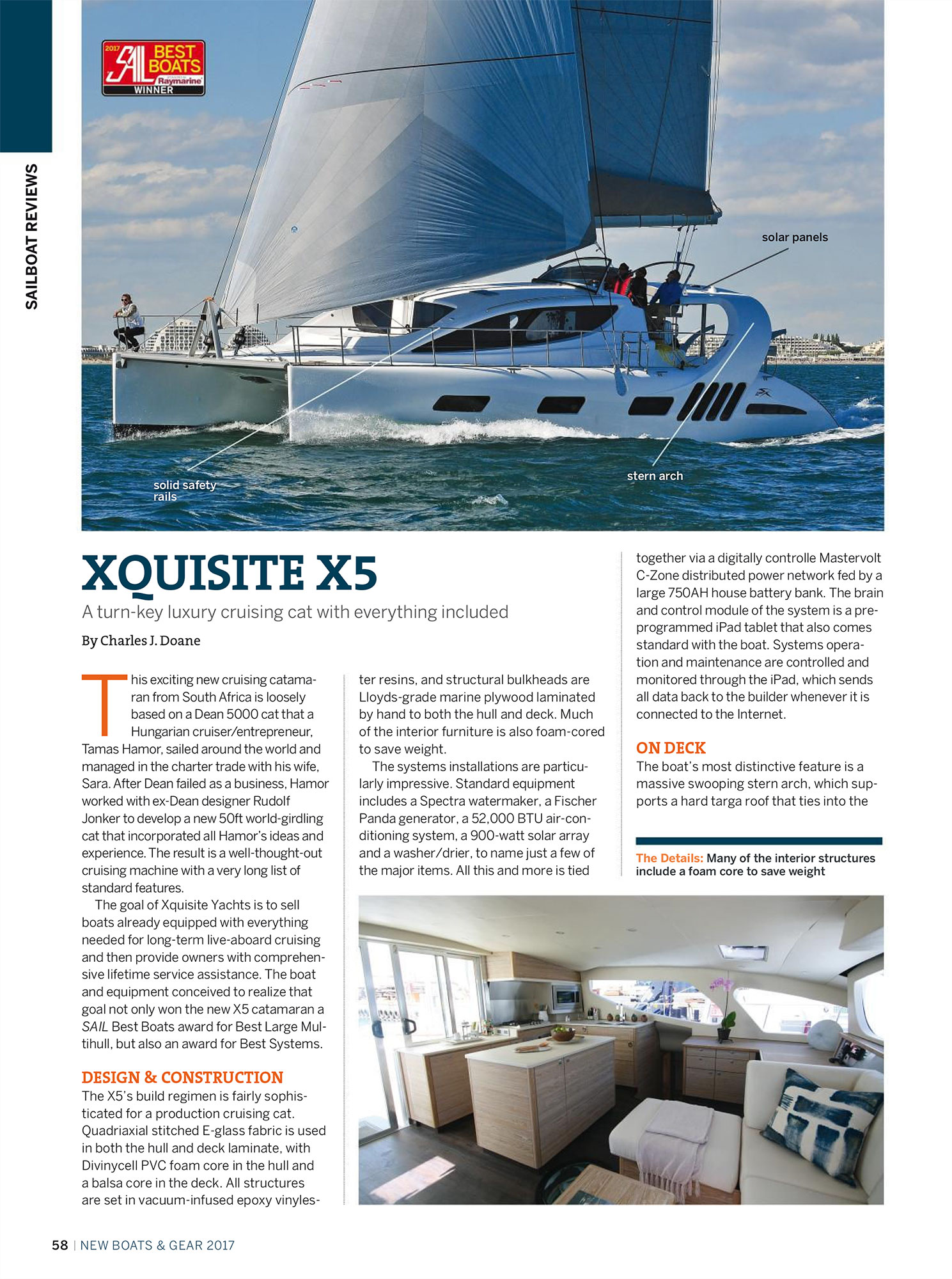 X5 the turn-key luxury cruising cat with everything included - New Boats & Gear 2017