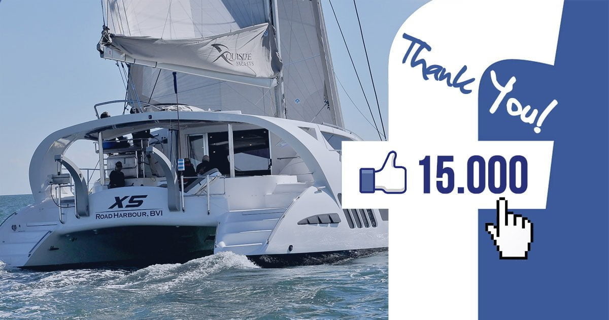 Xquisite Yachts have reached the 15.000 Likes Milestone on Facebook!