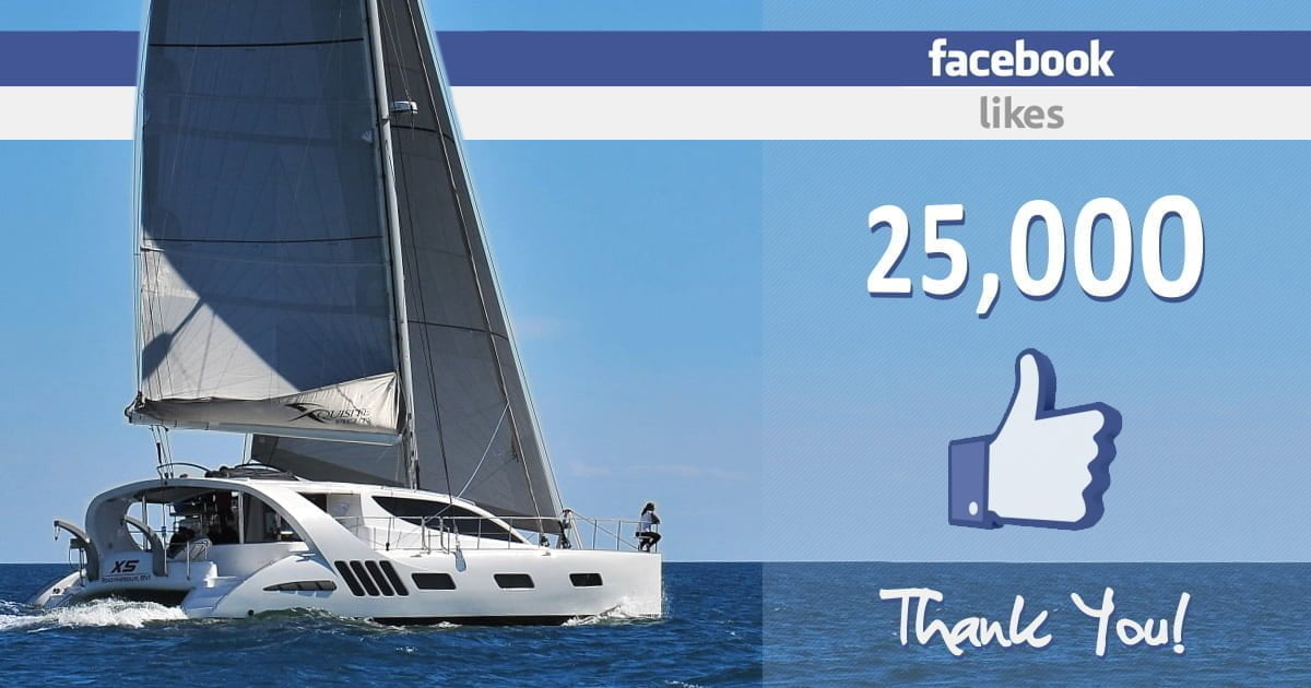 Xquisite Yachts have reached the 25.000 Likes Milestone on Facebook!