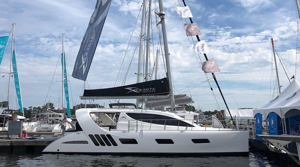 Visit the award winning Xquisite X5 Sail yacht on display at the Annapolis Sailboat Show 2019