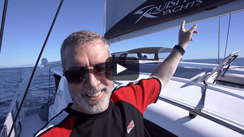 Transatlantic Sailing on a 50' Catamaran, Xquisite X5. Day3. Entering Namibian Waters