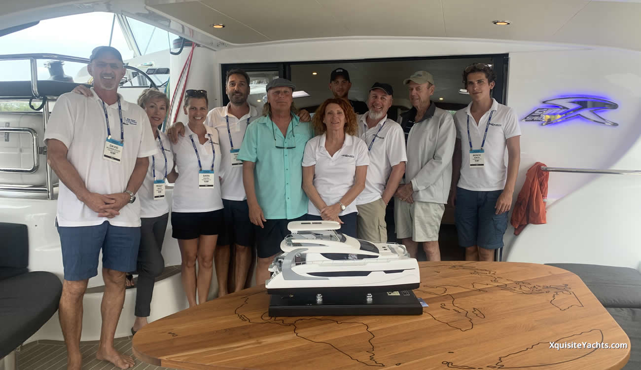 The Xquisite Yachts team welcomes you at the Miami Boat Show