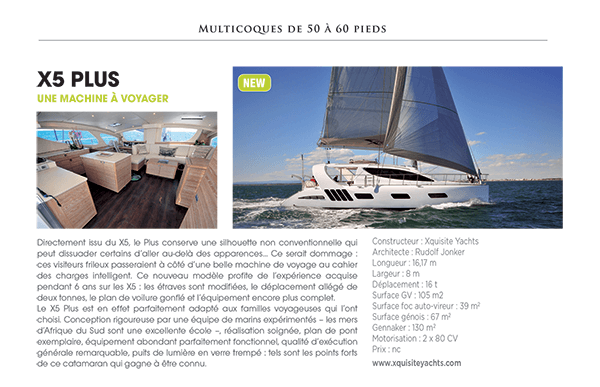 Xquisite X5 Plus in the latest issue of Multihulls World
