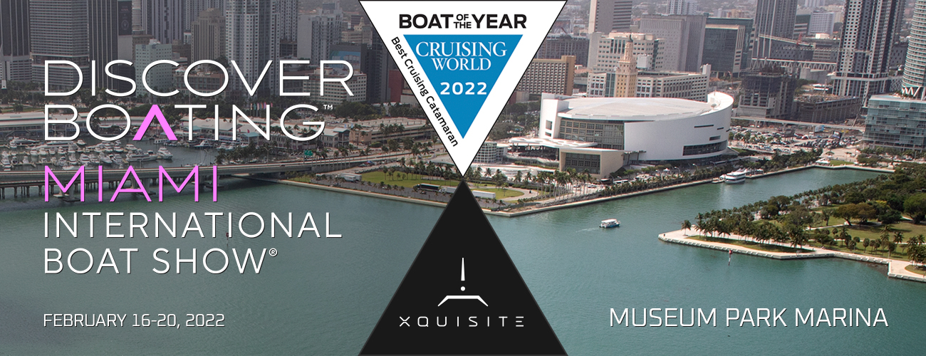 Xquisite X5 PLUS - “Boat of The Year” on display at the Miami Boat Show