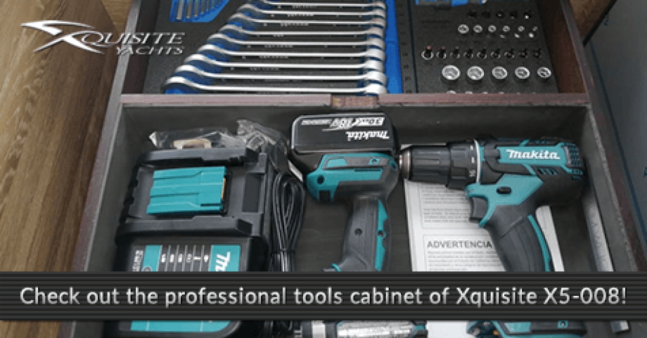 Check out the new professional tools cabinet installed on the brand new Xquisite X5-008!