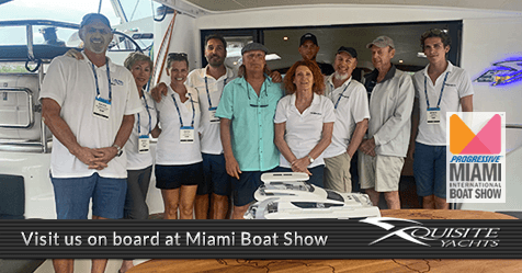 The Xquisite Yachts team welcomes you at the Miami Boat Show