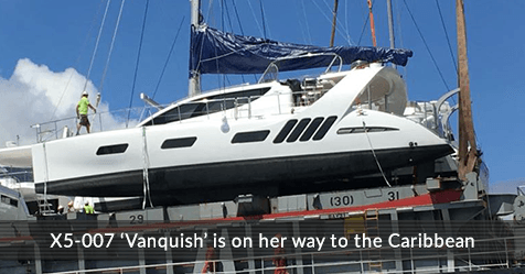 X5-007 ‘Vanquish’ is on her way to the Caribbean