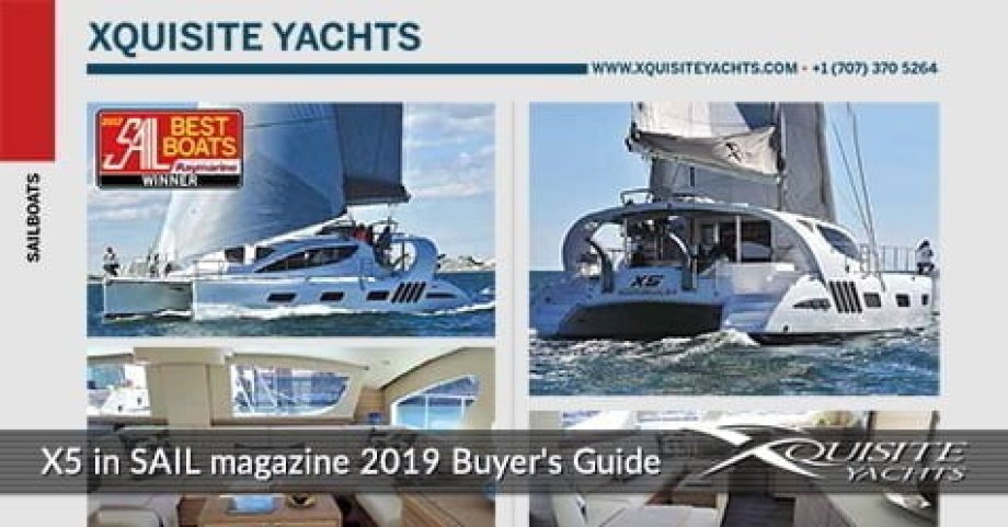 Xquisite X5 Sail in SAIL magazine 2019 Buyer's Guide
