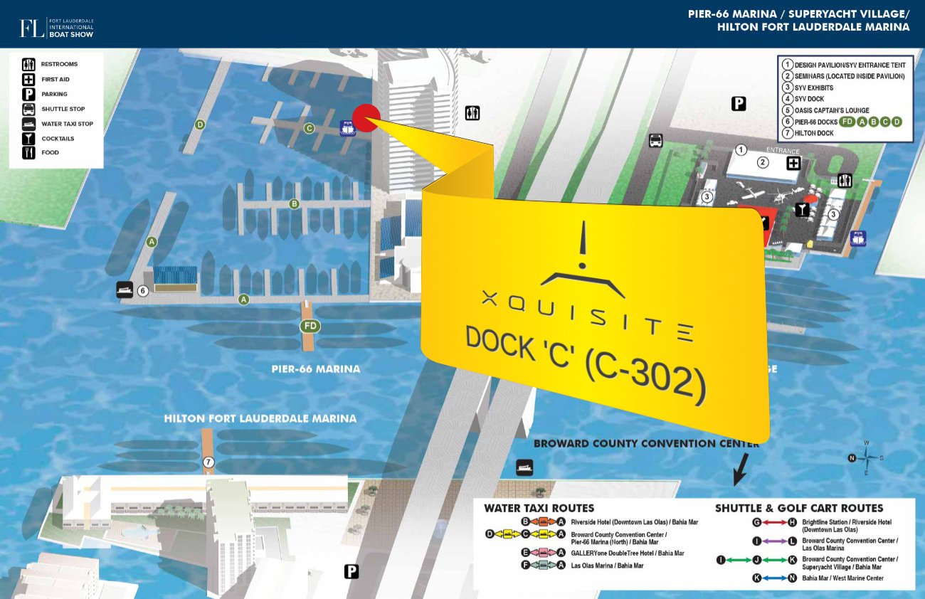 Xquisite's SIXTY SOLAR POWER on display at the FLIBS