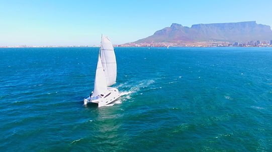 Teaser of the newly launched X5 Sail 50' luxury sailing catamaran