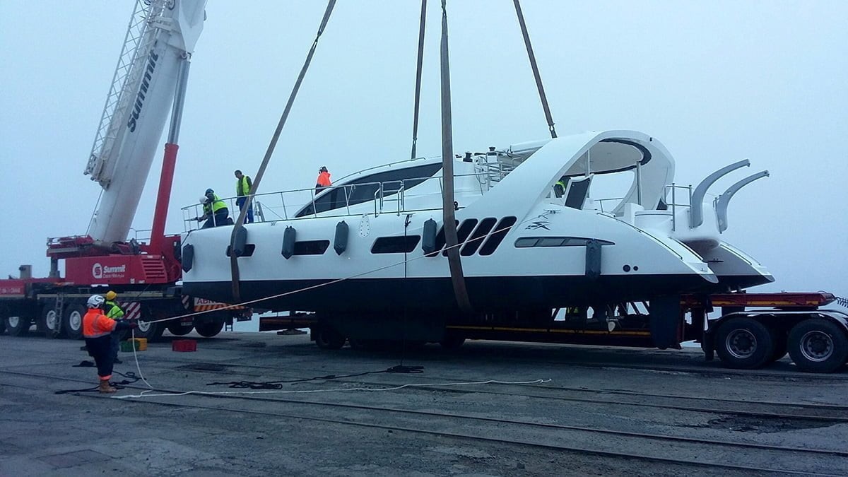 Hull #002 has been launched in Cape Town