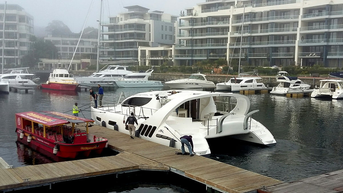 Hull #002 has been launched in Cape Town