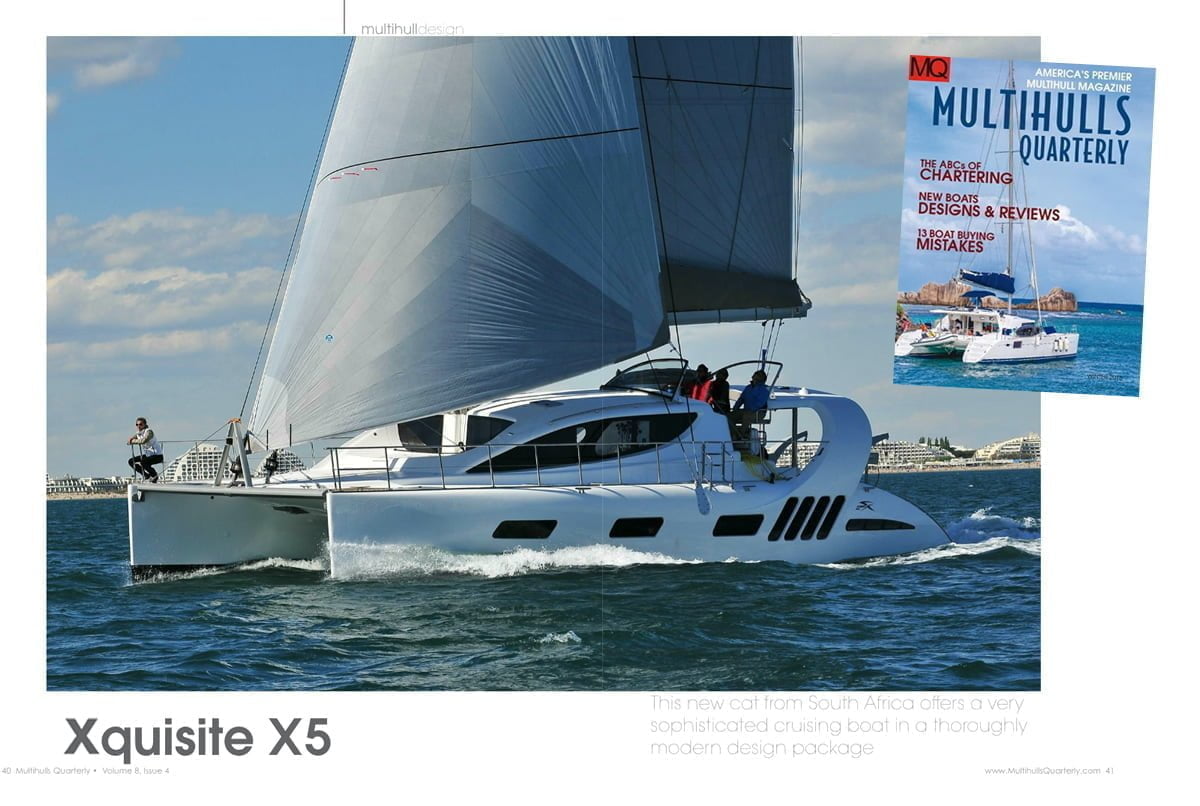 Xquisite Yachts X5 featured in Multihulls Quarterly
