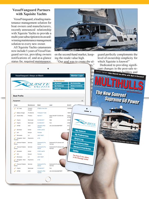 Multihulls Magazine: VesselVanguard Partners with Xquisite Yachts