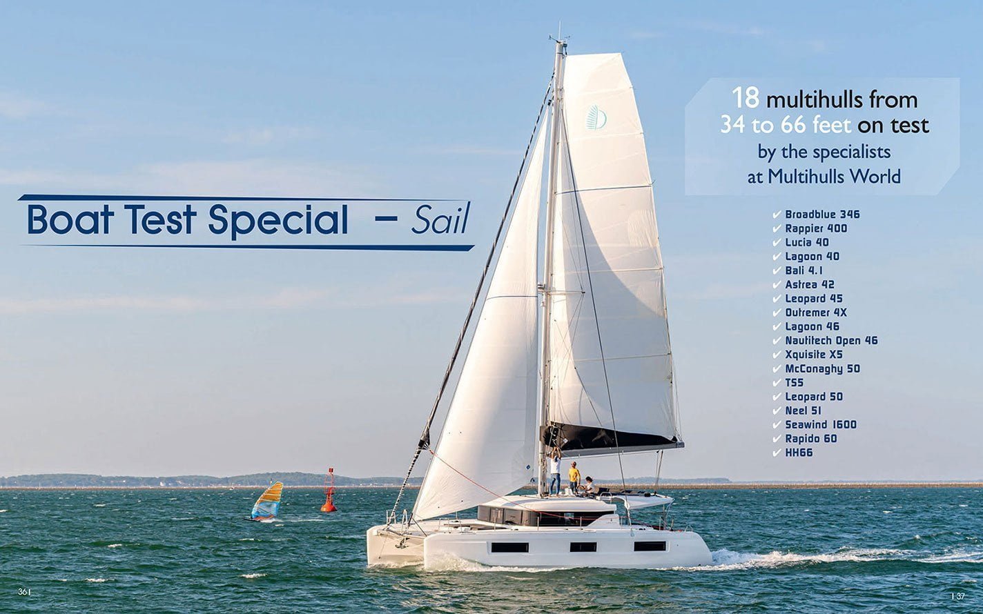 Multihulls World 'Boat tests' edition raves about Xquisite's X5 Sail catamaran
