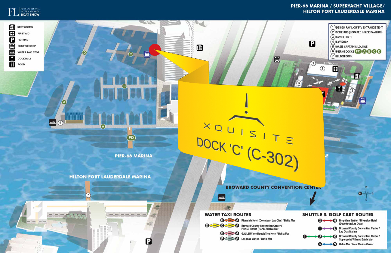 Xquisite's SIXTY SOLAR POWER on display at the FLIBS